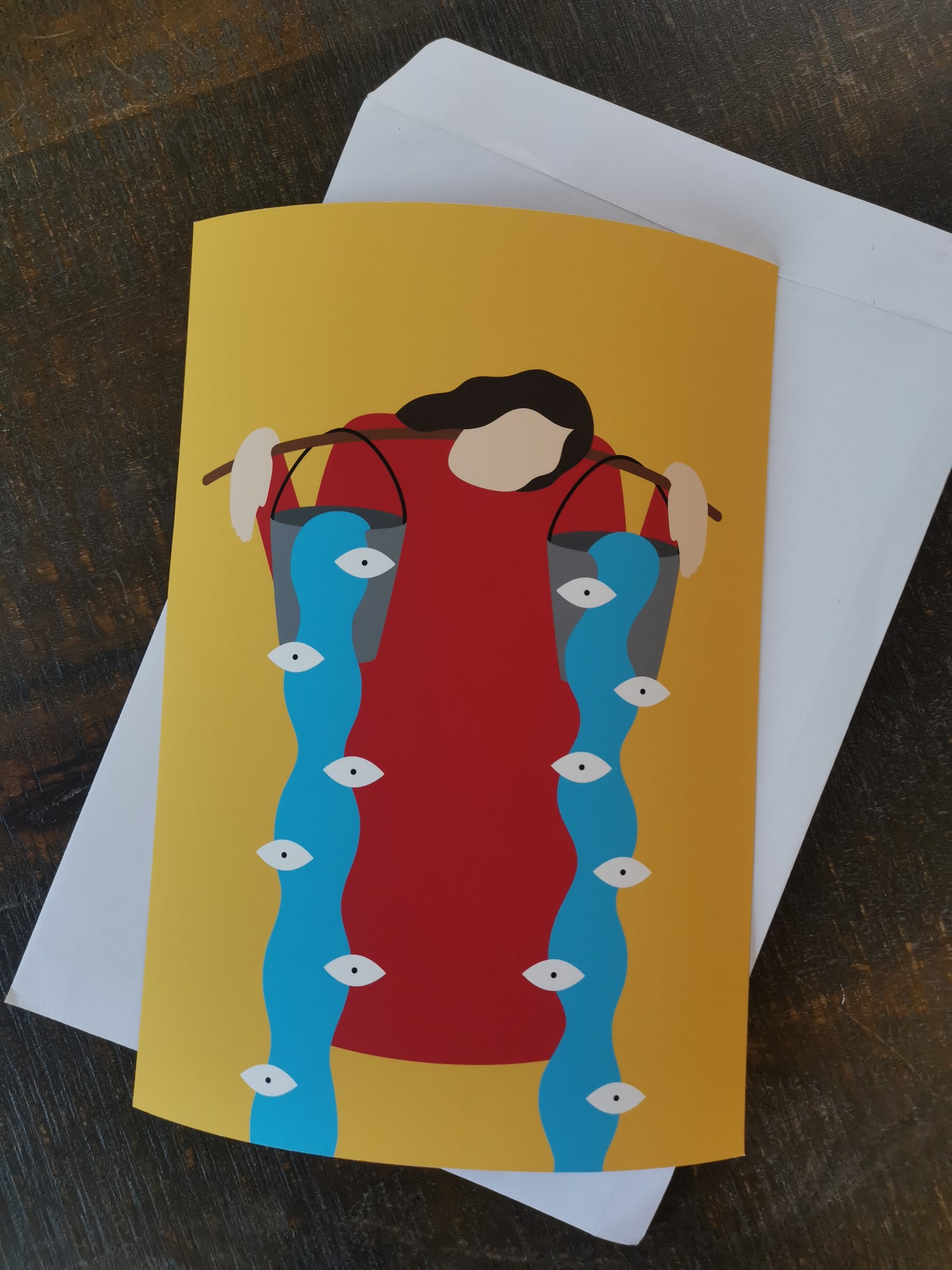 Bucket of eyes print