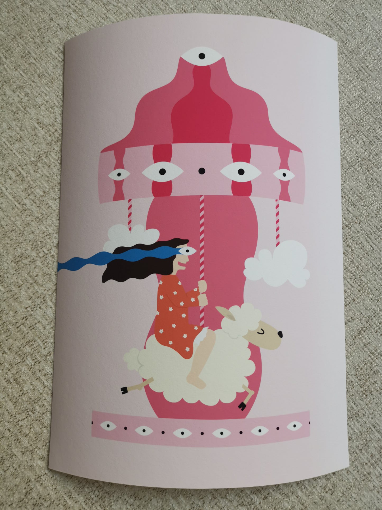 Carousel for one print